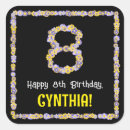 Recherche de numéro 8 autocollants 8ème anniversaire