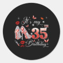 Search for 35 years stickers Party
