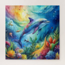 Recherche de dauphin puzzles Amour
