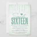 Search for mint sweet 16 invitations Trendy