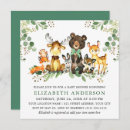 Search for watercolor woodland animals baby shower invitations Winter