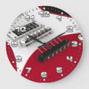Recherche de guitare rouge horloges Électrique