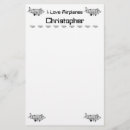 Search for airplane stationery paper Stationary