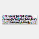 Search for diamond shape bumper stickers For her