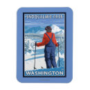 Recherche de skieur magnets Original