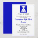 Search for blue high school reunion invitations College