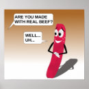 Search for funny sausage posters Food