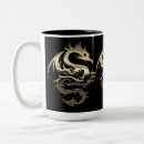 Search for tribal dragon mugs Black