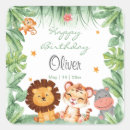 Search for green lion stickers First birthday