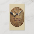 Recherche de barbershop visitenkarten Rustique