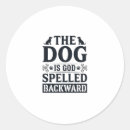 Search for spelled backwards stickers Dog