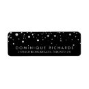 Search for silver and white return address labels Contemporary