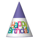 Search for purple paper party hats Typography