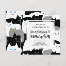 Recherche de black cat birthday invitations Anniversaire