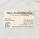 Recherche de médicament cartes visite Pharmacie