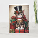 Recherche de tabby christmas cards Chat de noël