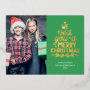 Recherche de joyeux noël cartes postales Feuille d'or