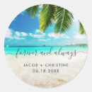 Search for tropical seals wedding stickers Beach