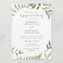 Search for leaf engagement party invitations Modern