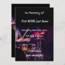 Search for drummer invitations Loving memory