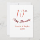 Search for 10th wedding anniversary invitations 10 20 30 40