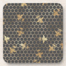 Search for honeycomb coasters Gold