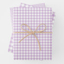 Search for lilac wrapping paper Gingham