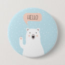 Recherche de ours blanc badges Illustration
