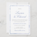 Search for cornflower blue wedding invitations Geometric