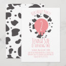 Search for pink animal pattern invitations Cow