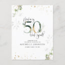 Search for gold and green birthday invitations Script