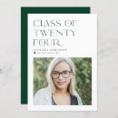 Search for green graduation invitations Typography