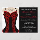 Search for red black girls night out invitations Corset