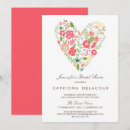 Recherche de coeur coloré invitations Floral