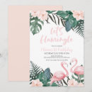 Search for flamingo birthday invitations Aloha