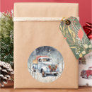Search for vintage winter scene stickers White
