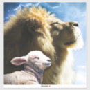 Search for lion and the lamb stickers Religious