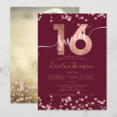 Search for red rose sweet 16 invitations 16th birthday