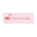 Search for flamingo bird return address labels Animals