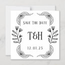 Search for art monogram invitations Botanical