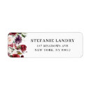 Search for red and purple return address labels Botanical