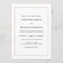 Search for rose border wedding invitations Minimal