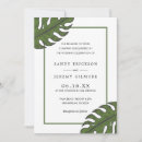 Search for tropical leaf wedding invitations Leaves
