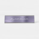 Search for purple name plates Metallic
