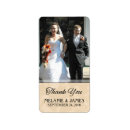 Search for wedding thank you return address labels Gold