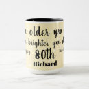 Search for humorous birthday mugs Unique