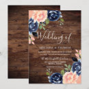 Recherche de navy blue rustic mariage invitations Floral