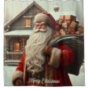Search for santa shower curtains Rustic