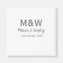 Search for engaged square magnets Calligraphy typography elegant