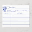 Recherche de vintage recipe cards Quelque chose bleu